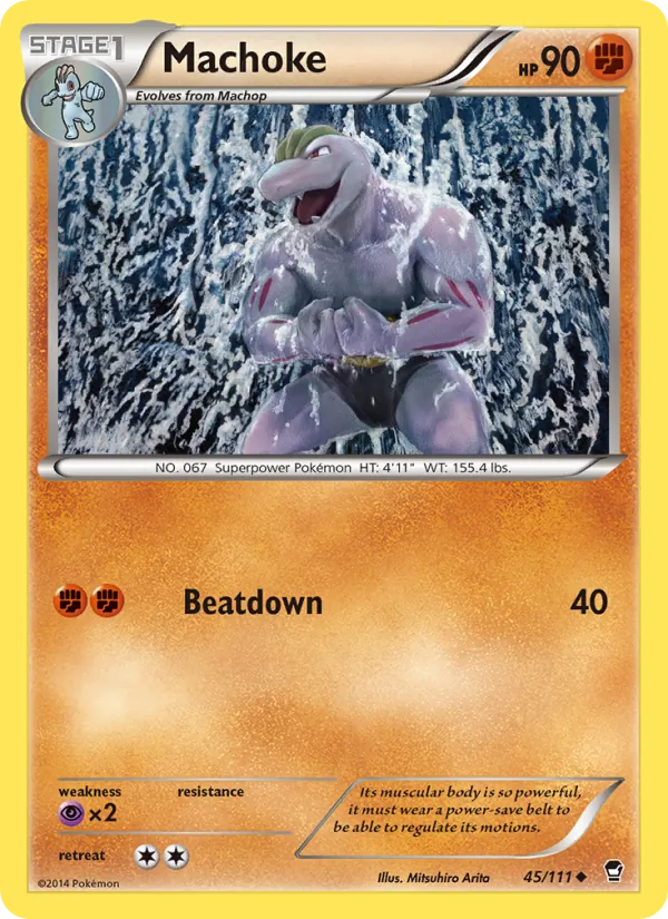Machoke #45 – Furious Fists card