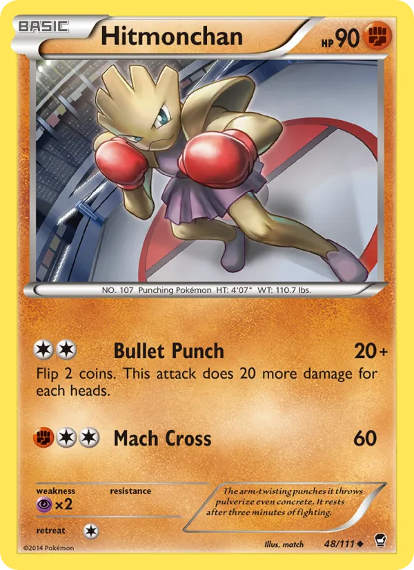 Hitmonchan #48 – Furious Fists card