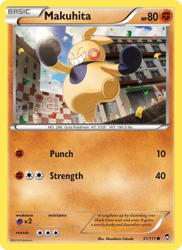 Makuhita #51 – Furious Fists card