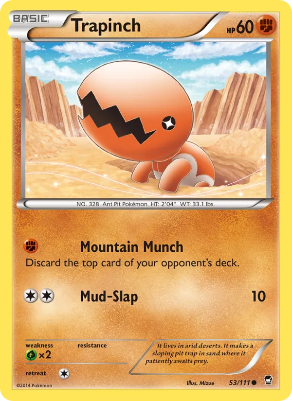 Trapinch #53 – Furious Fists card