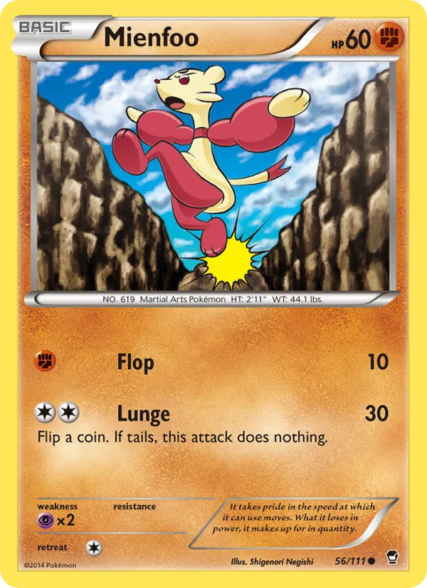 Mienfoo #56 – Furious Fists card
