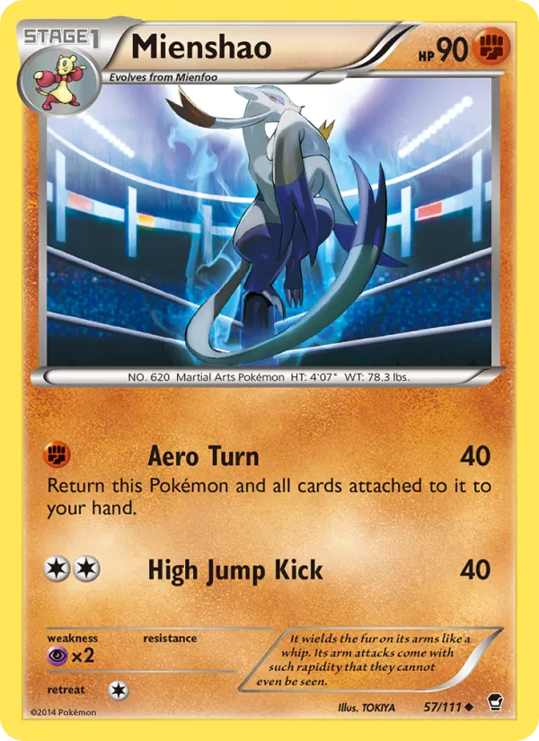 Mienshao #57 – Furious Fists card