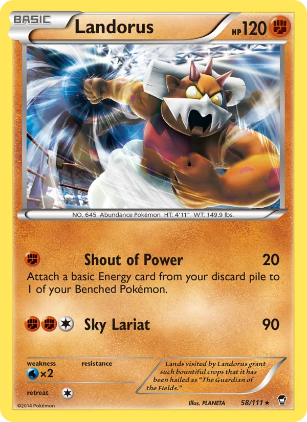 Landorus #58 – Furious Fists card