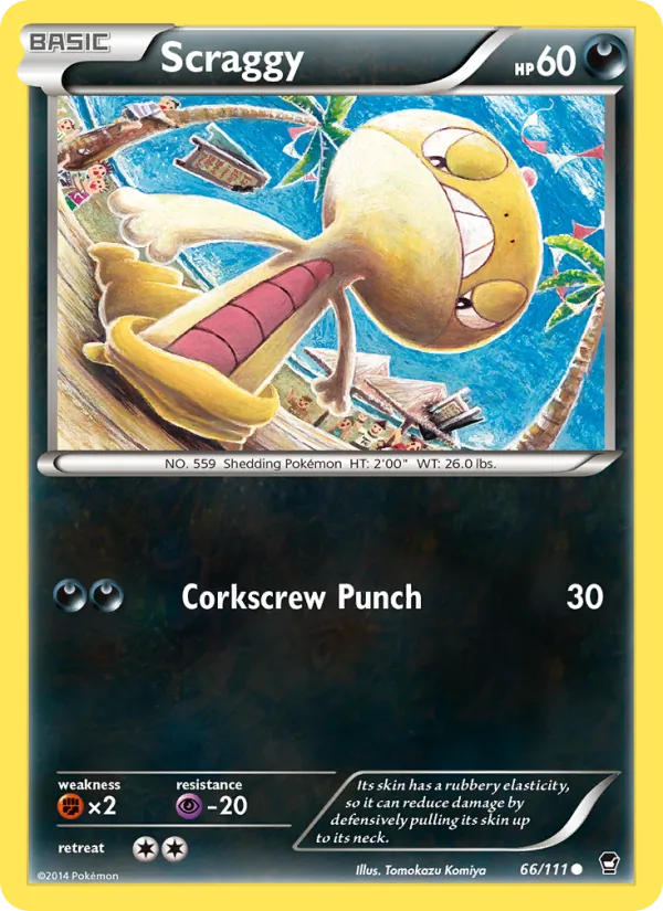 Scraggy #66 – Furious Fists card