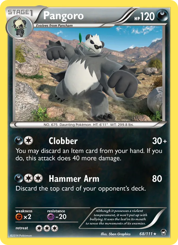 Pangoro #68 – Furious Fists card