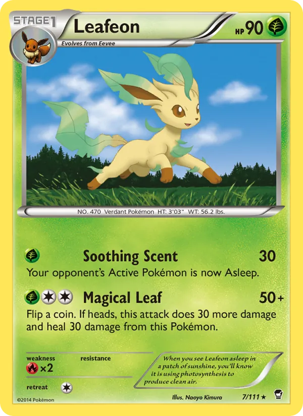Leafeon #7 – Furious Fists card