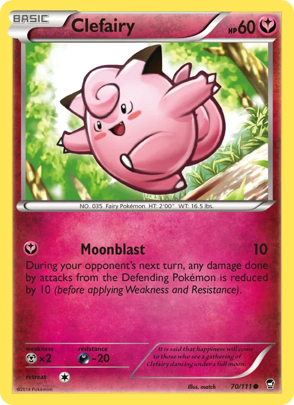Clefairy #70 – Furious Fists card