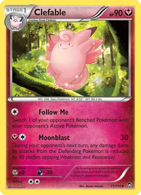 Clefable #71 – Furious Fists card