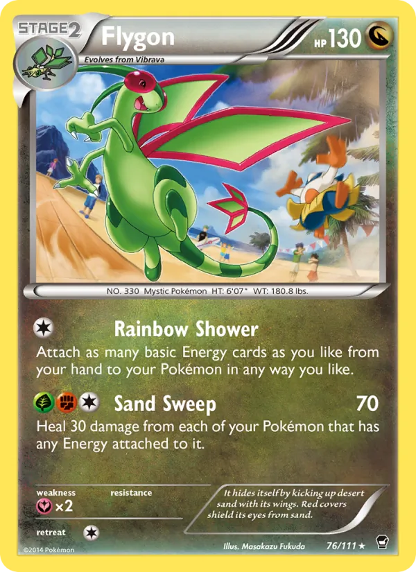 Flygon #76 – Furious Fists card