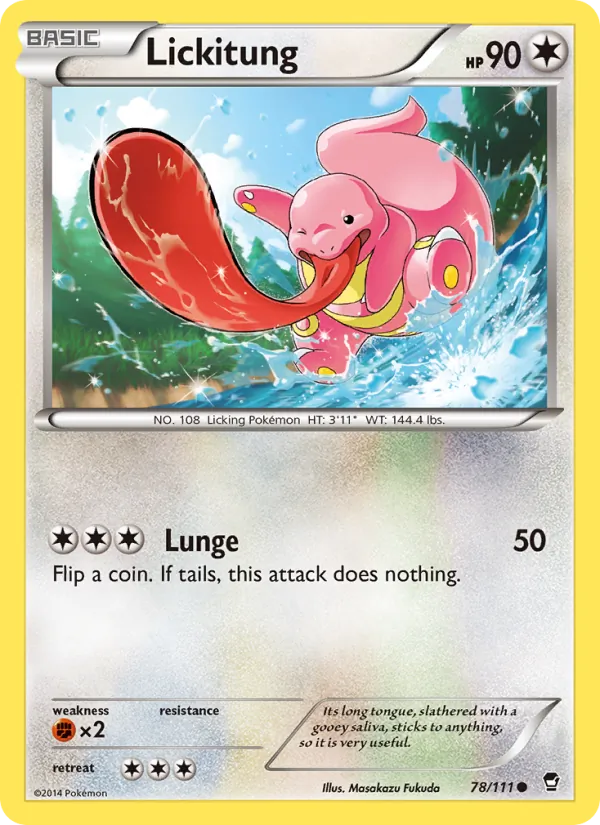 Lickitung #78 – Furious Fists card