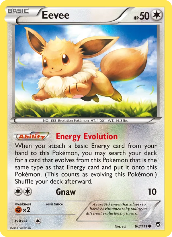 Eevee #80 – Furious Fists card