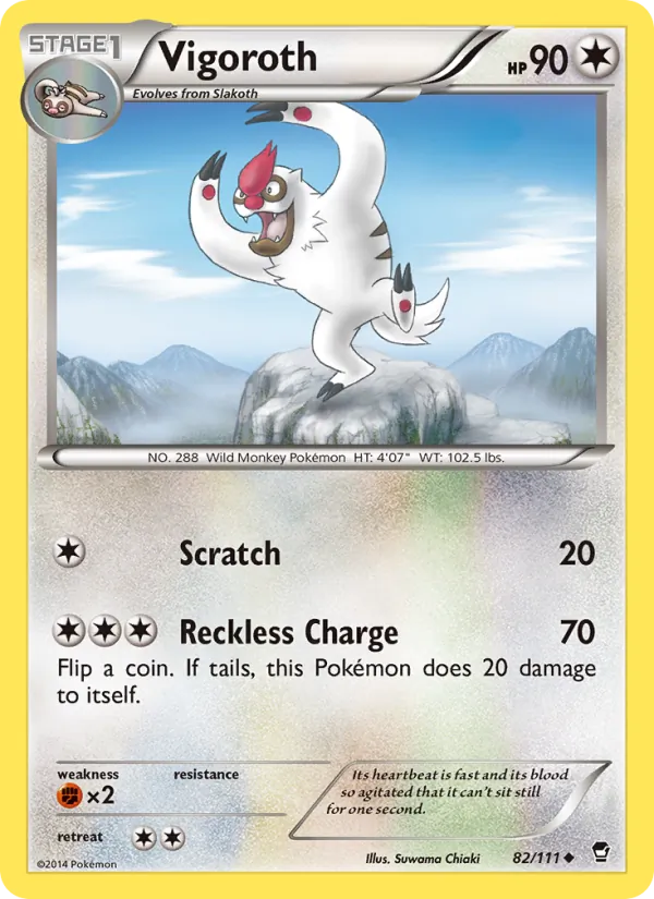 Vigoroth #82 – Furious Fists card