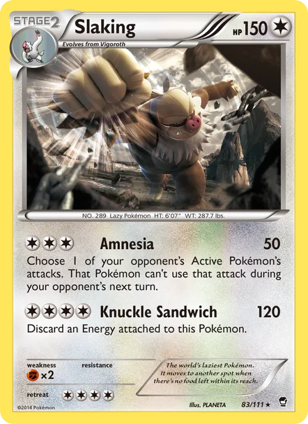 Slaking #83 – Furious Fists card