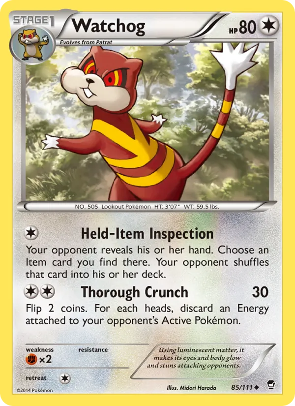 Watchog #85 – Furious Fists card