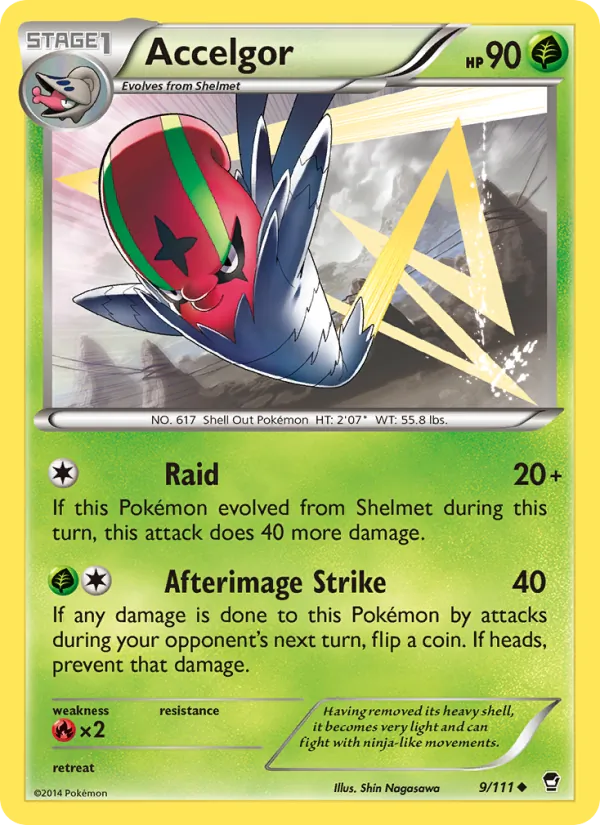 Accelgor #9 – Furious Fists card