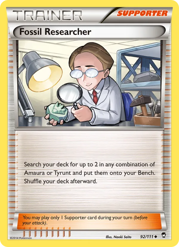 Fossil Researcher #92 – Furious Fists card