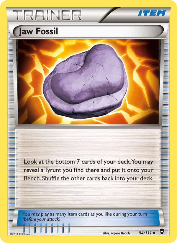 Jaw Fossil #94 – Furious Fists card
