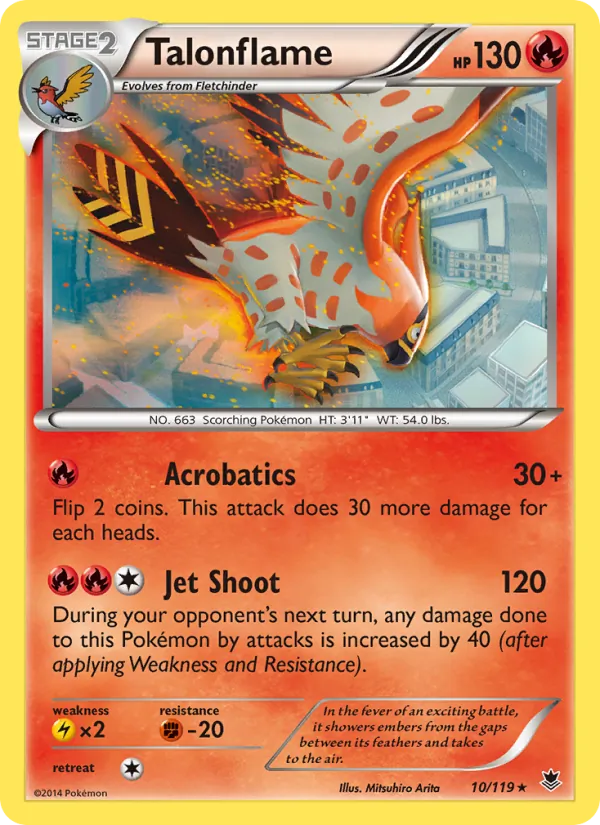 Talonflame #10 – Phantom Forces card