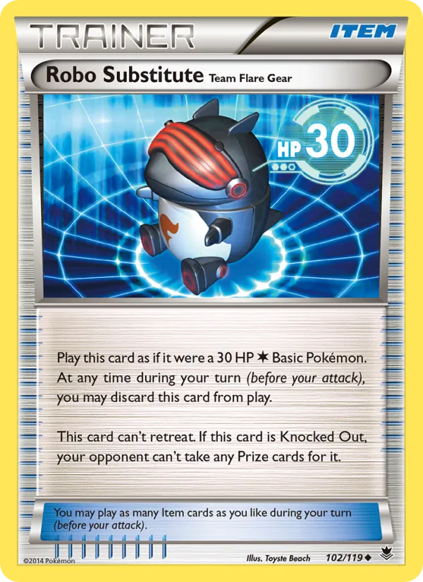 Robo Substitute Team Flare Gear #102 – Phantom Forces card
