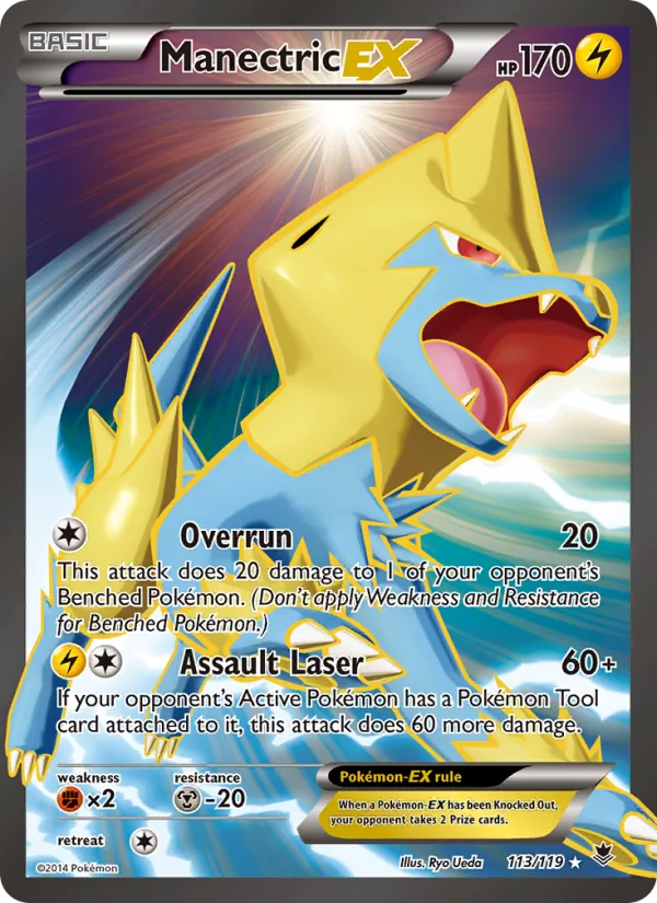Manectric EX #113 – Phantom Forces card