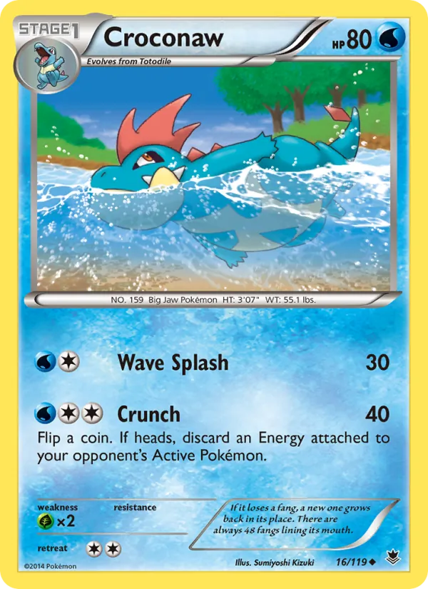 Croconaw #16 – Phantom Forces card