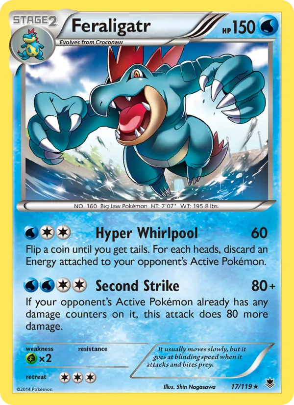 Feraligatr #17 – Phantom Forces card