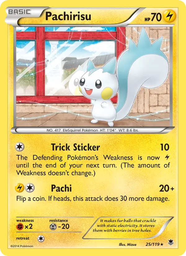 Pachirisu #25 – Phantom Forces card