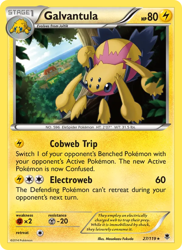 Galvantula #27 – Phantom Forces card