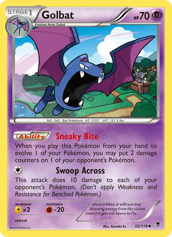 Golbat #32 – Phantom Forces card