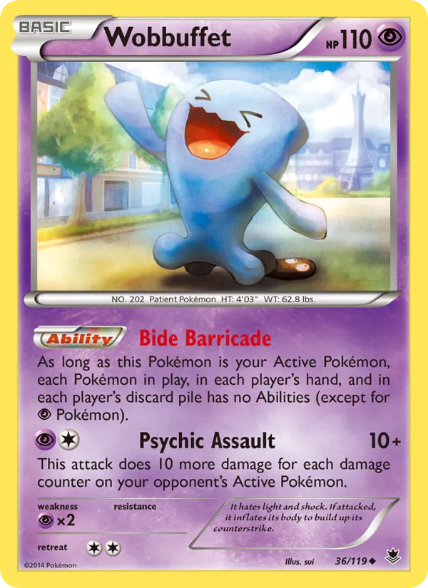 Wobbuffet #36 – Phantom Forces card