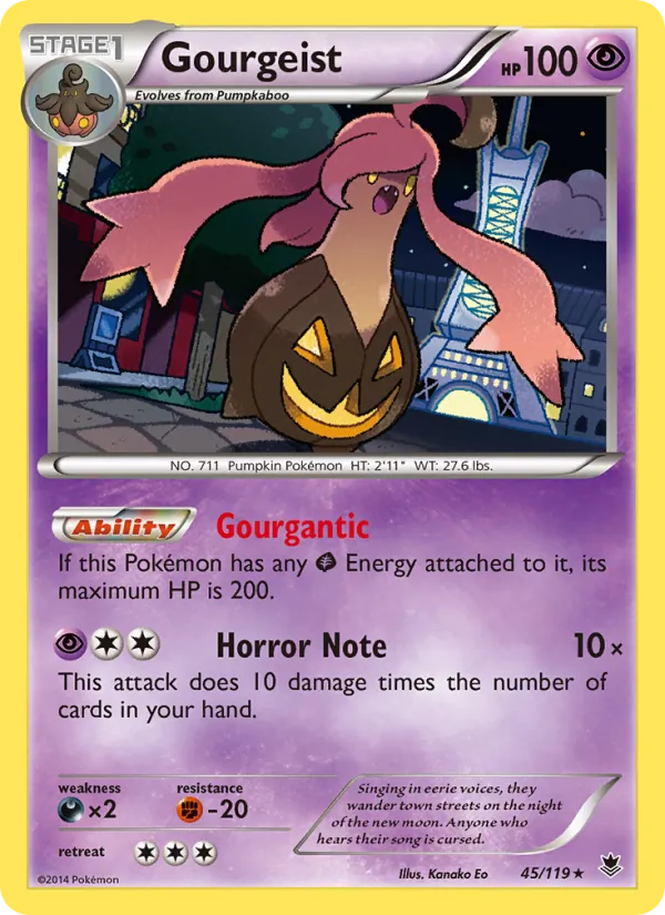 Gourgeist #45 – Phantom Forces card