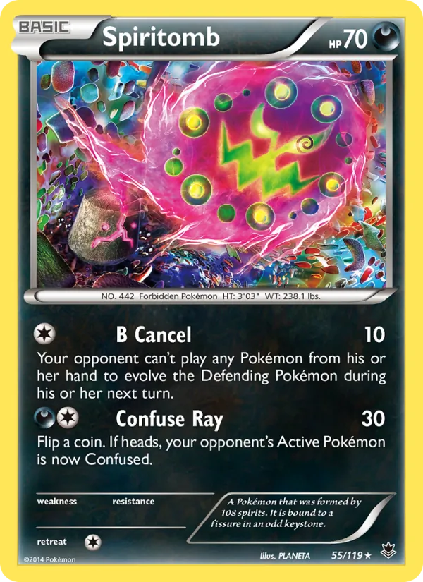 Spiritomb #55 – Phantom Forces card