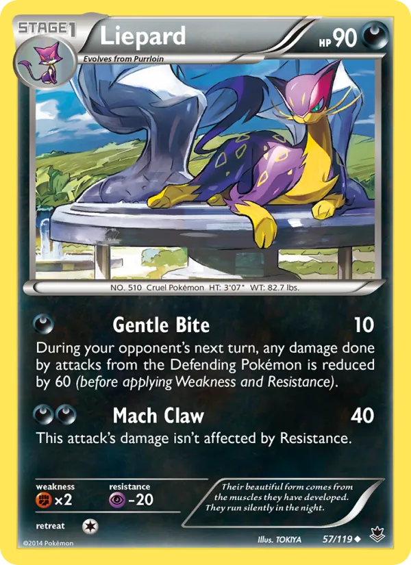 Liepard #57 – Phantom Forces card