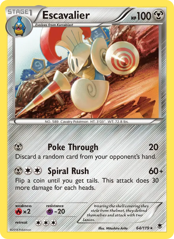 Escavalier #64 – Phantom Forces card