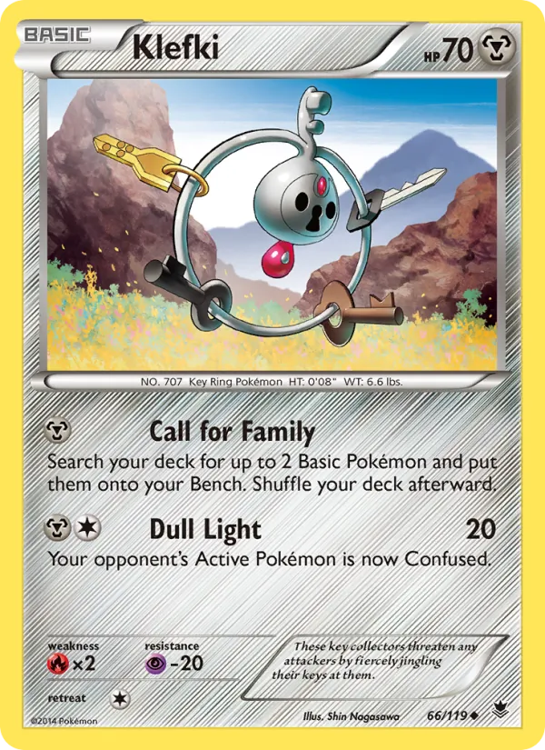 Klefki #66 – Phantom Forces card