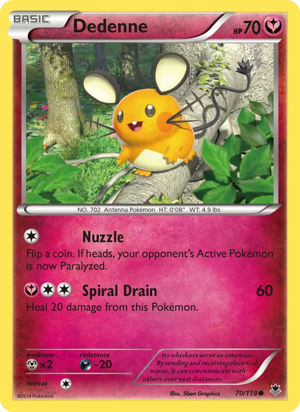Dedenne #70 – Phantom Forces card