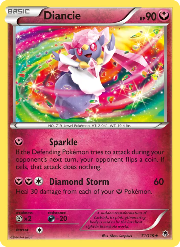Diancie #71 – Phantom Forces card