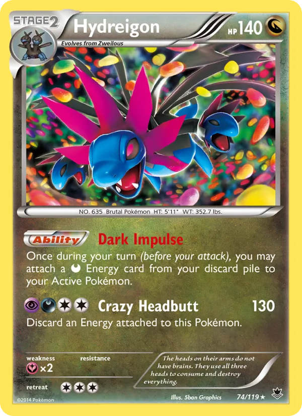 Hydreigon #74 – Phantom Forces card