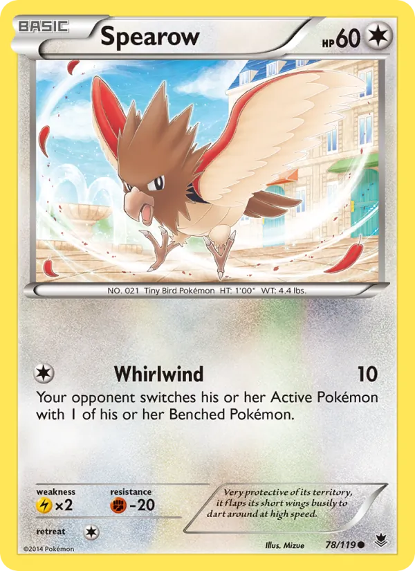 Spearow #78 – Phantom Forces card