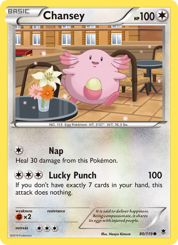 Chansey #80 – Phantom Forces card