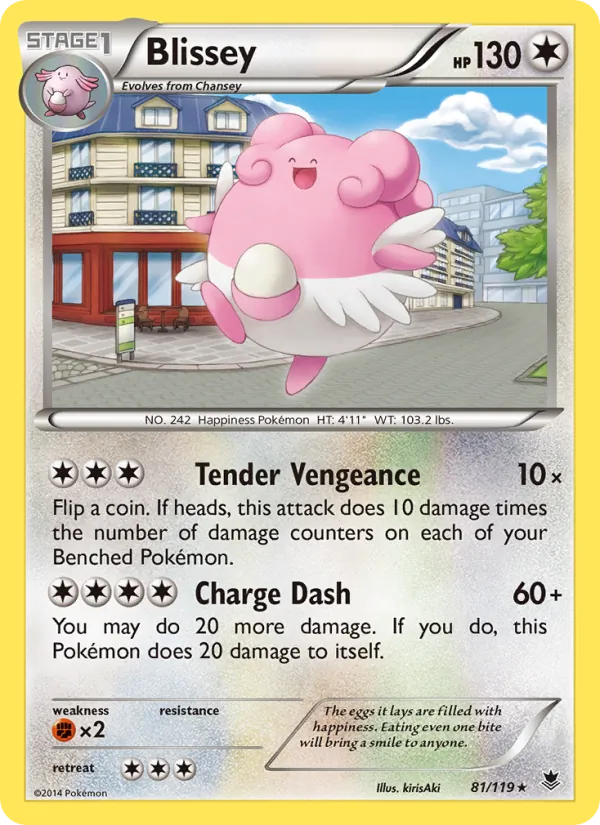 Blissey #81 – Phantom Forces card
