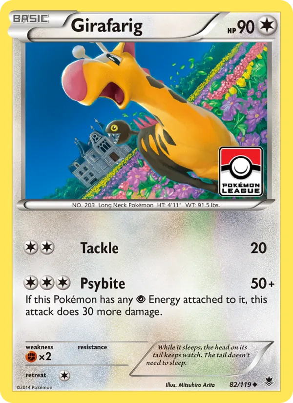 Girafarig #82 – Phantom Forces card