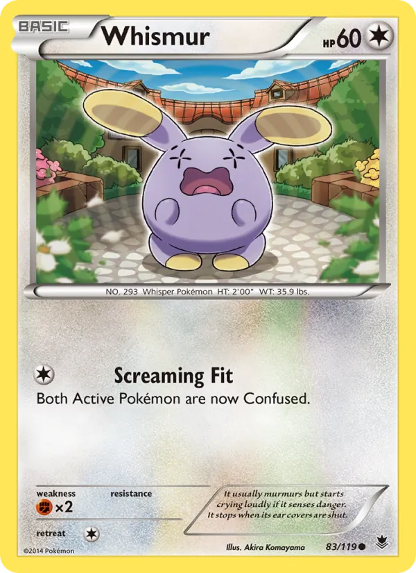 Whismur #83 – Phantom Forces card
