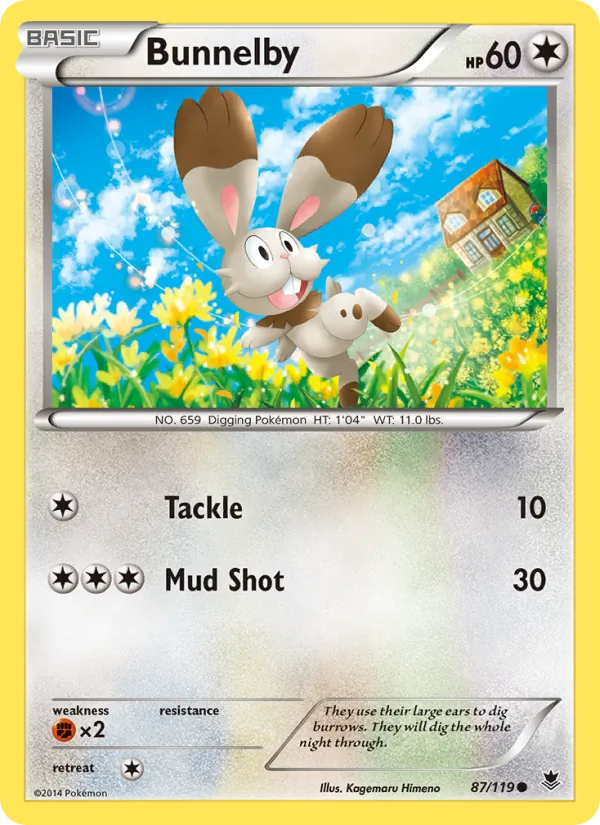 Bunnelby #87 – Phantom Forces card