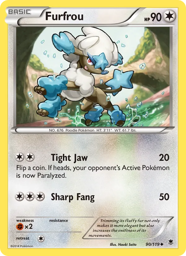 Furfrou #90 – Phantom Forces card
