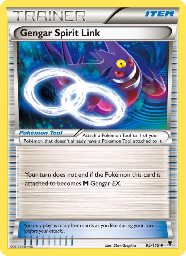 Gengar Spirit Link #95 – Phantom Forces card