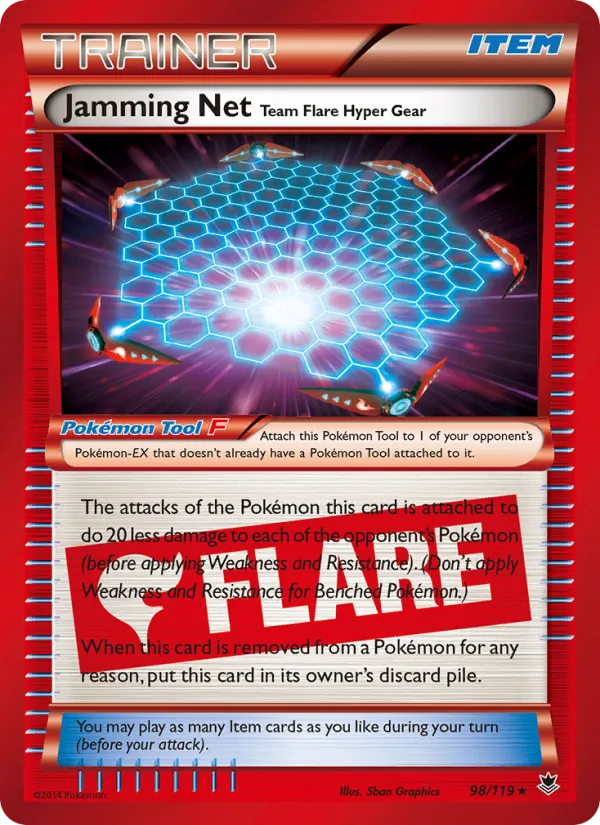 Jamming Net Team Flare Hyper Gear #98 – Phantom Forces card