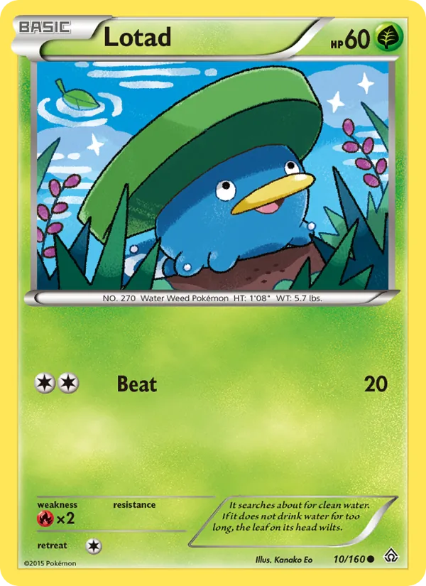 Lotad #10 – Primal Clash card