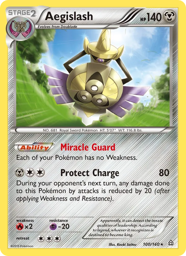 Aegislash #100 – Primal Clash card