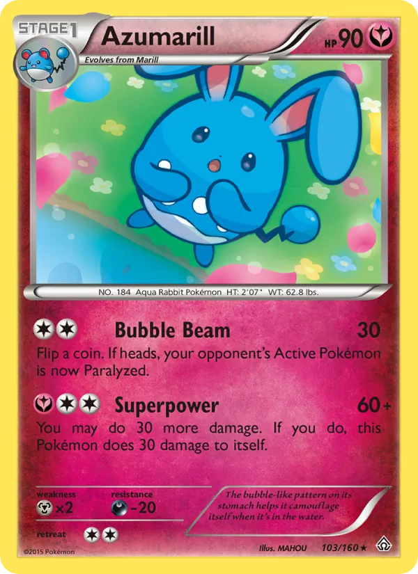 Azumarill #103 – Primal Clash card
